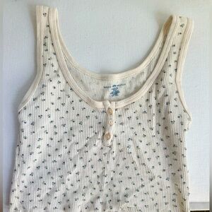 Brandy Melville Ditsy Floral Cropped Tank